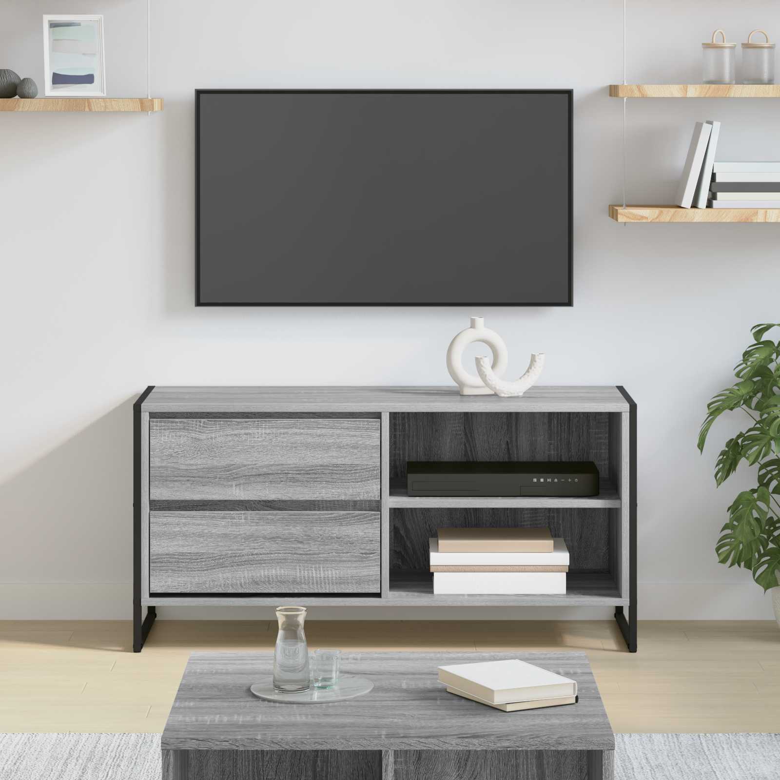 TV-Schrank Grau Sonoma 100 cm