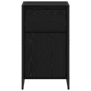 Schwarzes Sideboard Eichenoptik, 75,5 cm hoch