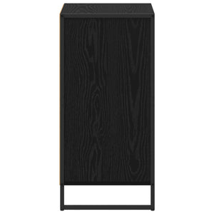 Schwarzes Sideboard Eichenoptik, 75,5 cm hoch