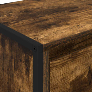 vidaXL Commode fumée 43 x 36 x 75,5 cm Bois d'ingénierie
