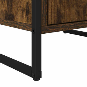 vidaXL Commode fumée 43 x 36 x 75,5 cm Bois d'ingénierie