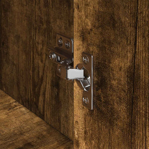 vidaXL Commode fumée 43 x 36 x 75,5 cm Bois d'ingénierie