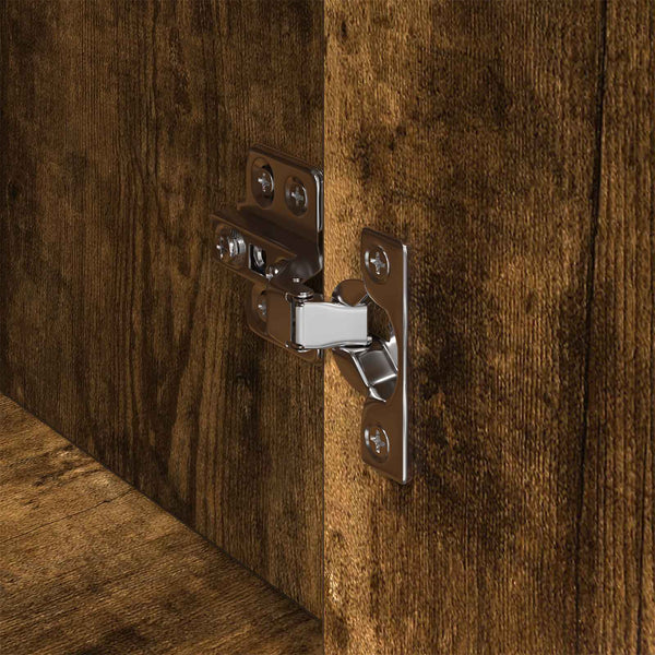 vidaXL Commode fumée 43 x 36 x 75,5 cm Bois d'ingénierie