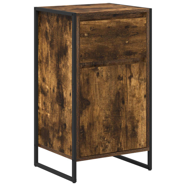 vidaXL Commode fumée 43 x 36 x 75,5 cm Bois d'ingénierie
