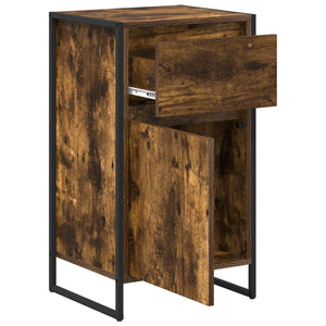 vidaXL Commode fumée 43 x 36 x 75,5 cm Bois d'ingénierie