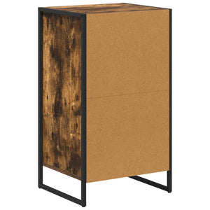 vidaXL Commode fumée 43 x 36 x 75,5 cm Bois d'ingénierie