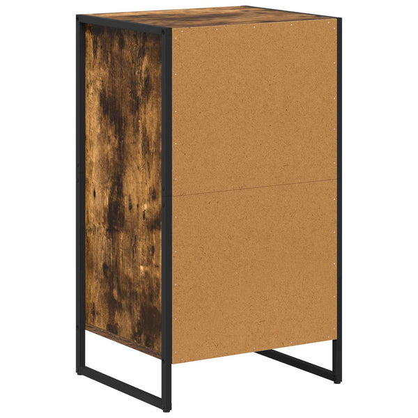 vidaXL Commode fumée 43 x 36 x 75,5 cm Bois d'ingénierie