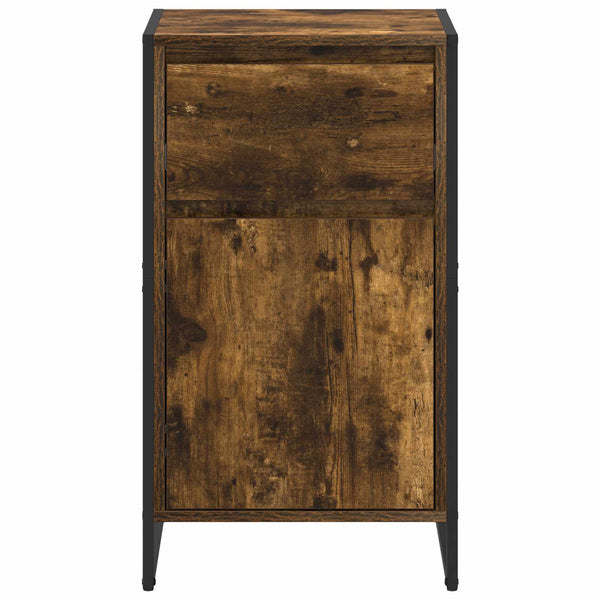 vidaXL Commode fumée 43 x 36 x 75,5 cm Bois d'ingénierie