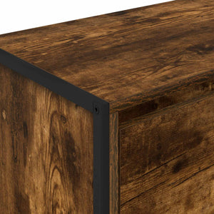 vidaXL Buffet fumé 79 x 36 x 75,5 cm Bois d'ingénierie