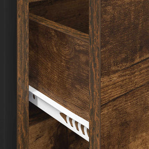 vidaXL Buffet fumé 79 x 36 x 75,5 cm Bois d'ingénierie