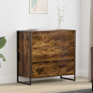 vidaXL Buffet fumé 79 x 36 x 75,5 cm Bois d'ingénierie