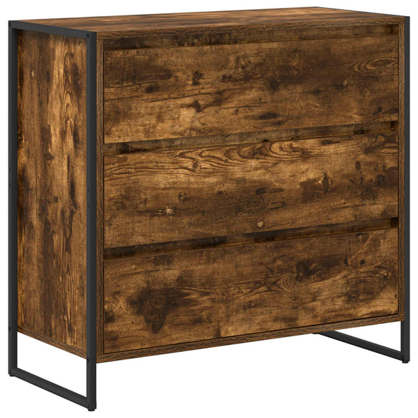 vidaXL Buffet fumé 79 x 36 x 75,5 cm Bois d'ingénierie
