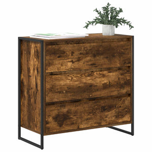 vidaXL Buffet fumé 79 x 36 x 75,5 cm Bois d'ingénierie