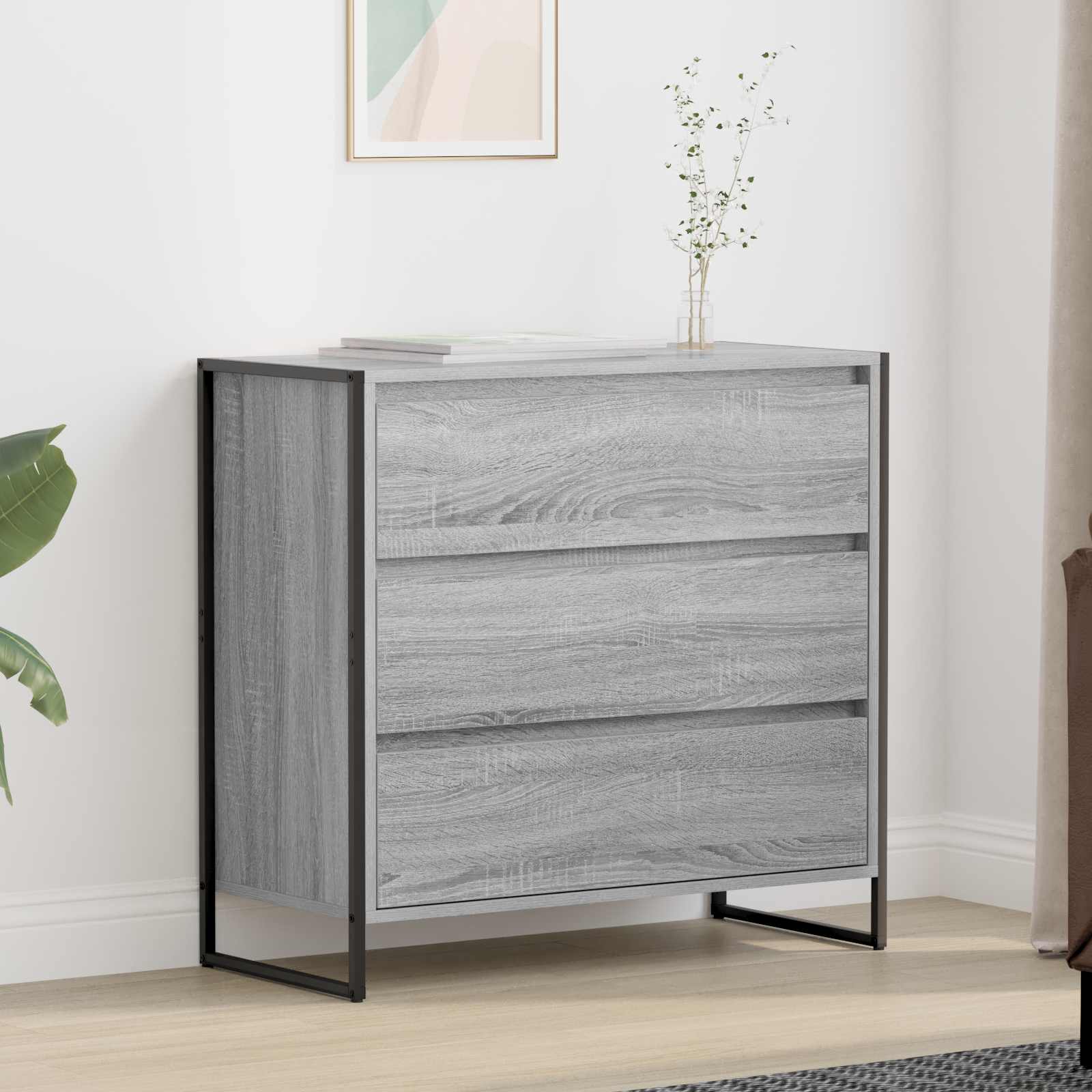 Sideboard Grau Sonoma 79 cm