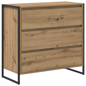 vidaXL Commode artisanale chêne 79 x 36 x 75,5 cm bois d'ingénierie