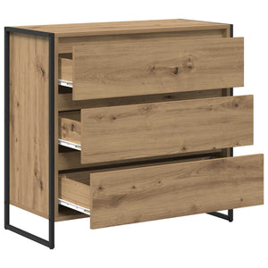 vidaXL Commode artisanale chêne 79 x 36 x 75,5 cm bois d'ingénierie