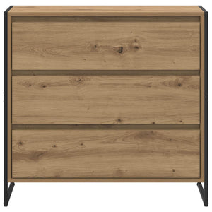 vidaXL Commode artisanale chêne 79 x 36 x 75,5 cm bois d'ingénierie