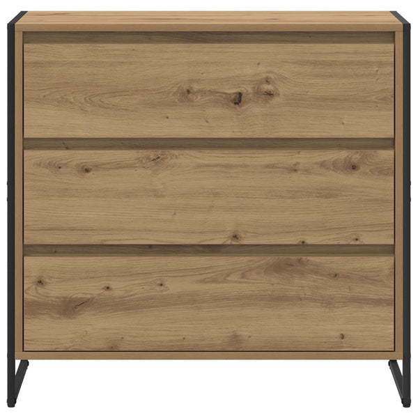 vidaXL Commode artisanale chêne 79 x 36 x 75,5 cm bois d'ingénierie