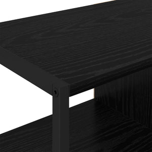 vidaXL Armoire latérale Noir aspect chêne 96,5 x 30 x 75 cm
