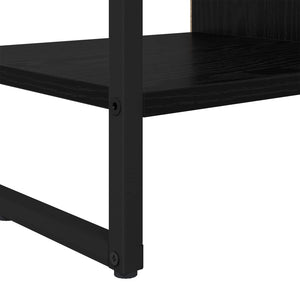 vidaXL Armoire latérale Noir aspect chêne 96,5 x 30 x 75 cm