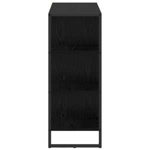 vidaXL Armoire latérale Noir aspect chêne 96,5 x 30 x 75 cm