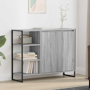 Grauer Seitenschrank Sonoma, 96,5 cm