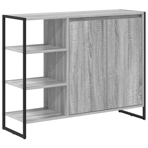 Grauer Seitenschrank Sonoma, 96,5 cm
