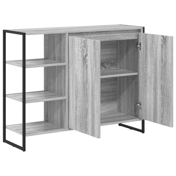 Grauer Seitenschrank Sonoma, 96,5 cm