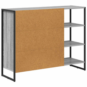 Grauer Seitenschrank Sonoma, 96,5 cm