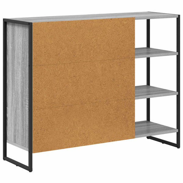 Grauer Seitenschrank Sonoma, 96,5 cm