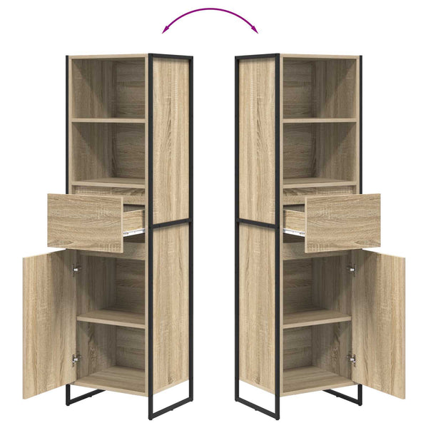 Sonoma Bücherregal Holzwerkstoff 43x36x150,5 cm