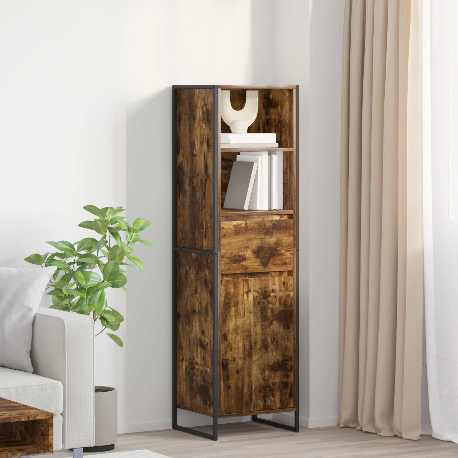 Bücherregal Raucharbe Holzwerkstoff 150cm