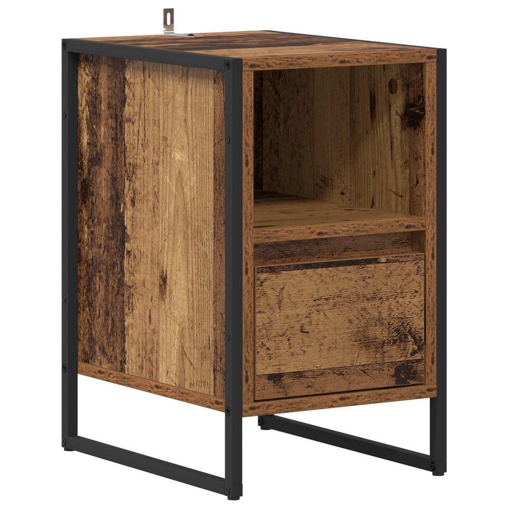 vidaXL Bedside Table Reclaimed Wood 39.5 x 30 x 50 cm Engineered Wood
