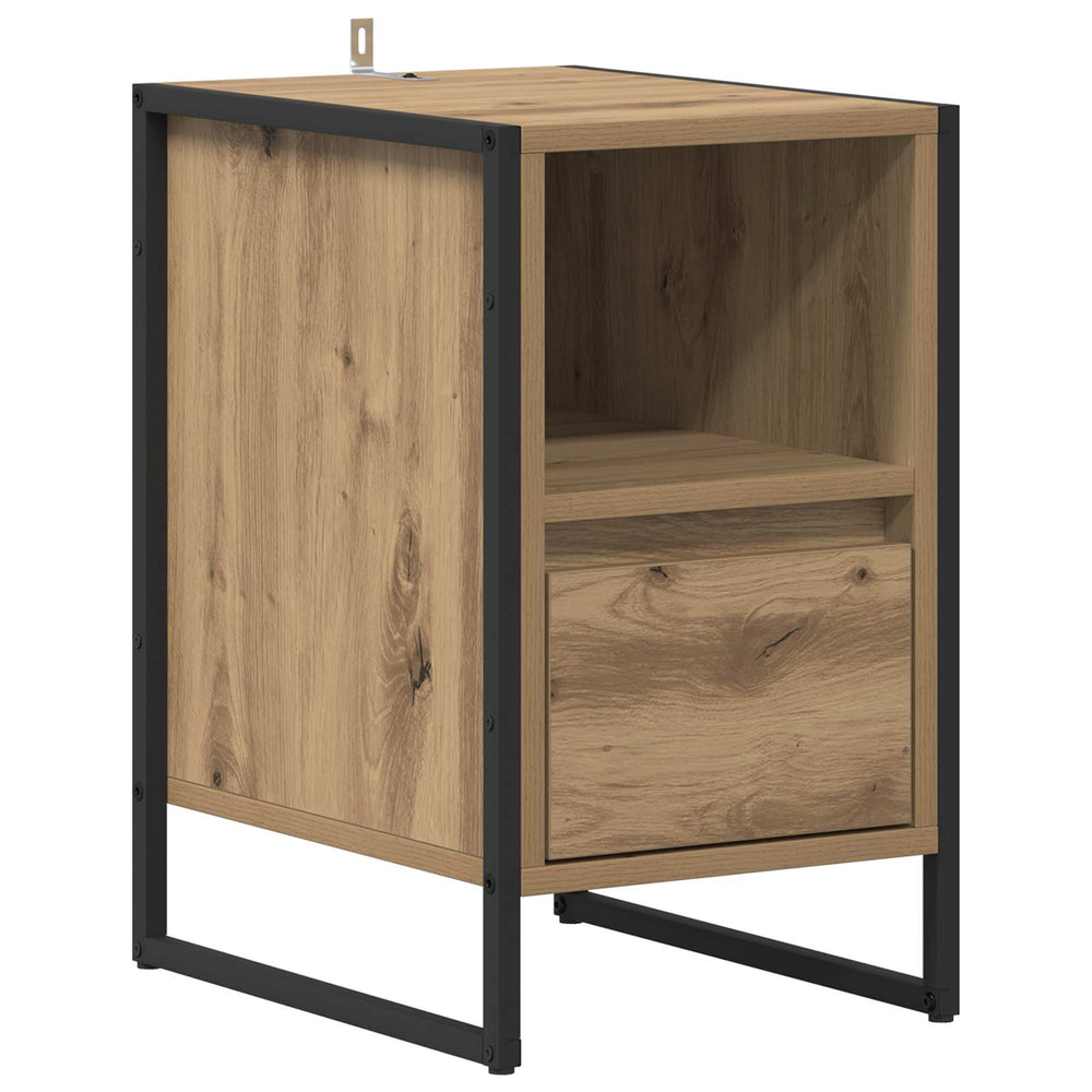 vidaXL Bedside Cabinet Sonoma Oak 39.5x30x50 cm Engineered Wood