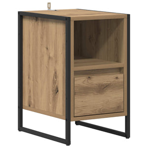 Nachttisch 2er Set Eiche 39,5x30x50 cm
