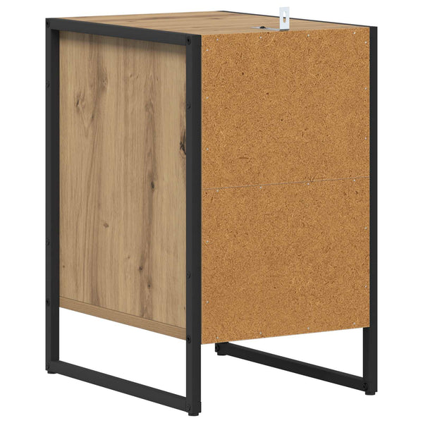 Nachttisch 2er Set Eiche 39,5x30x50 cm