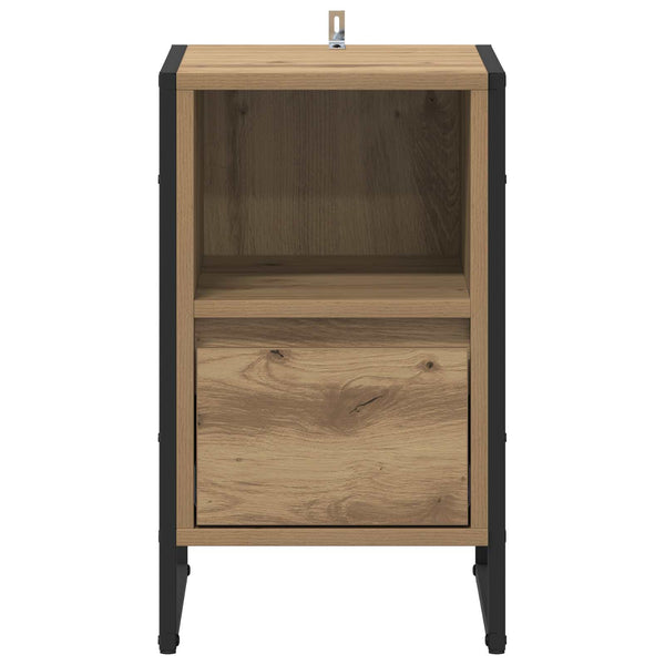 Nachttisch 2er Set Eiche 39,5x30x50 cm