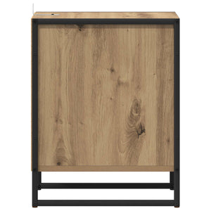 Nachttisch 2er Set Eiche 39,5x30x50 cm