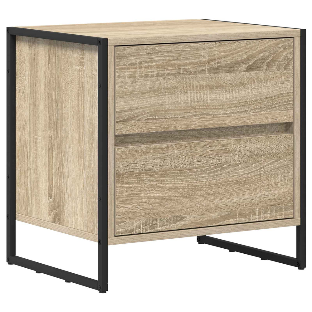 vidaXL Bedside Cabinet Sonoma 50 x 39.5 x 50 cm Engineered Wood