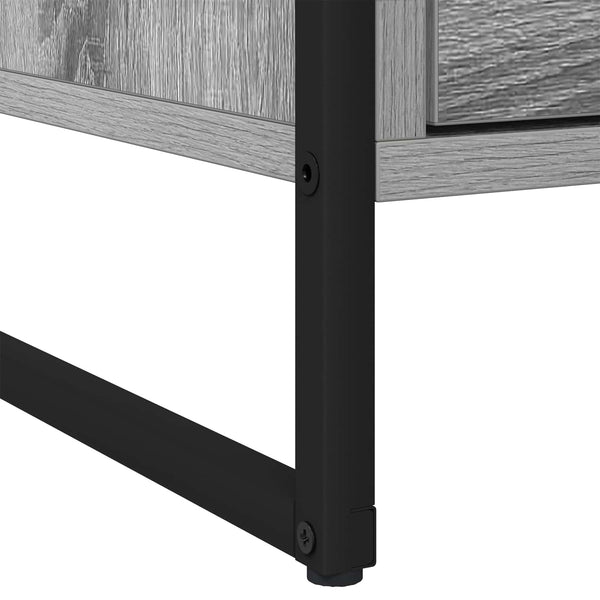 Grauer Nachttisch Sonoma, 50 cm
