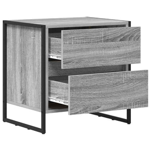 Nachttisch 2er Set Grau Sonoma 50cm