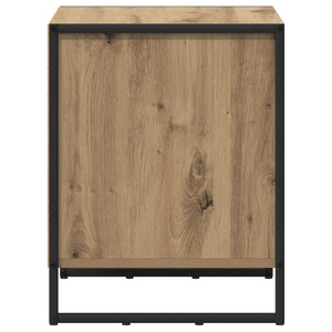 vidaXL Table de chevet 2 pcs Chêne artisanal 50 x 39,5 x 50 cm