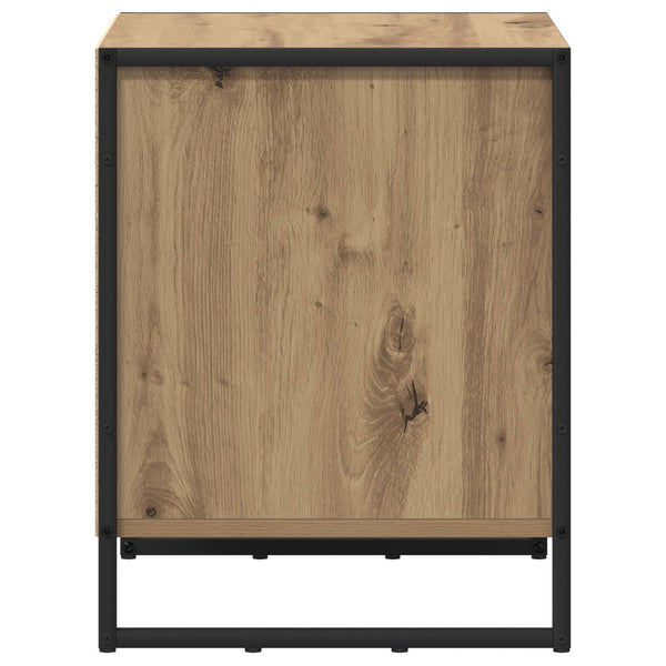 vidaXL Table de chevet 2 pcs Chêne artisanal 50 x 39,5 x 50 cm