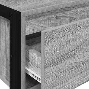 Grauer Beistelltisch Sonoma, 100 cm
