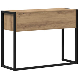 vidaXL Table console avec espace de rangement Chêne de 100 x 36 x 75 cm
