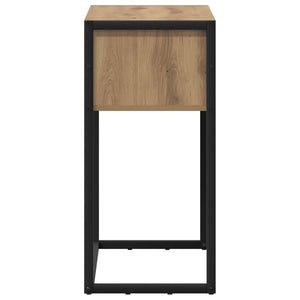 vidaXL Table console avec espace de rangement Chêne de 100 x 36 x 75 cm