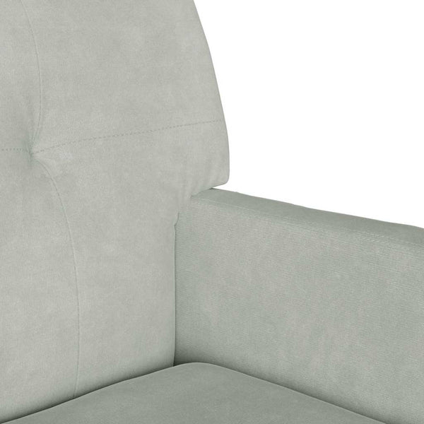 Chesterfield Bank Hellgrau Samt