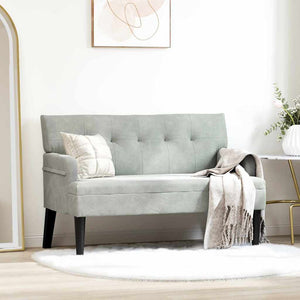 Chesterfield Bank Hellgrau Samt
