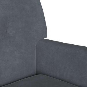 Chesterfield Bank Dunkelgrau Samt
