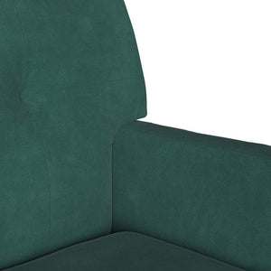 Chesterfield Bank Dunkelgrün Samt 112 cm